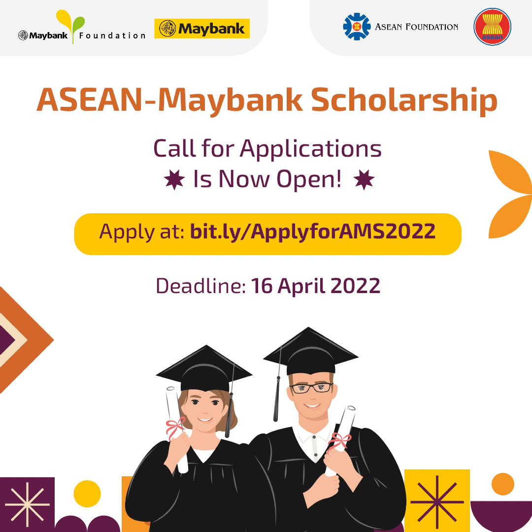 Thông báo chương trình học bổng ASEAN-Maybank năm 2022