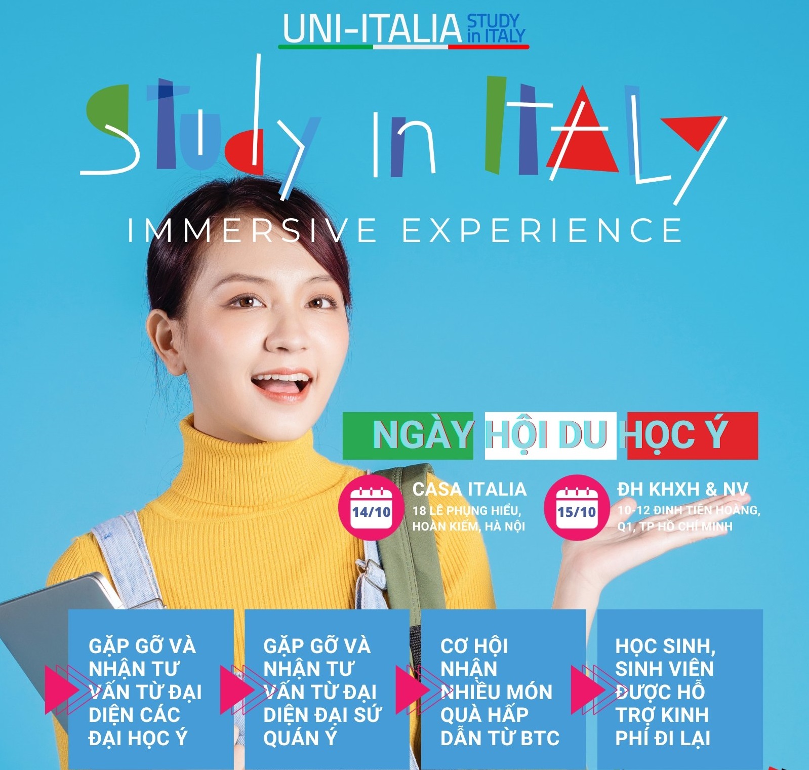 Ngày hội Thông tin Du học Ý “Study in Italy” năm 2023